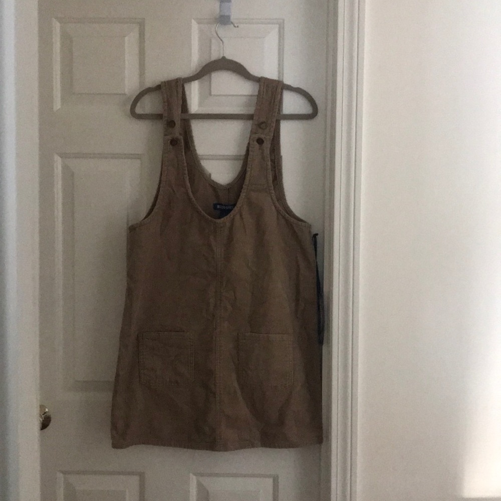 Corduroy dress with buttons